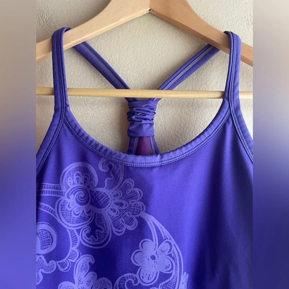 Athleta Women Purple Swim Bikini Top Size Small - Picture 2 of 8